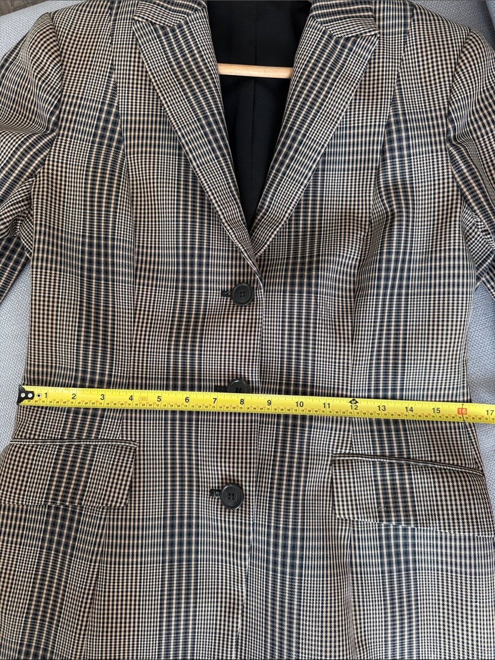 Theory Plaid Blazer Size 12 - Picture 9 of 13